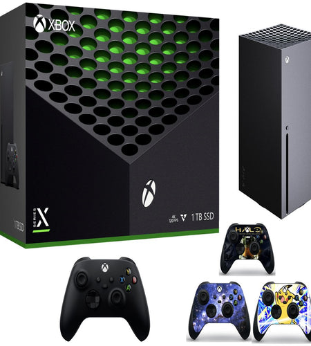 2023 Newest   Series X 1TB SSD Console + 1 Wireless Controller, 16GB GDDR6 RAM, 8X Cores Zen 2 CPU Gaming, 4K UHD Blu-Ray, 8K HDR, Wifi + 3Pcs Controller Skins