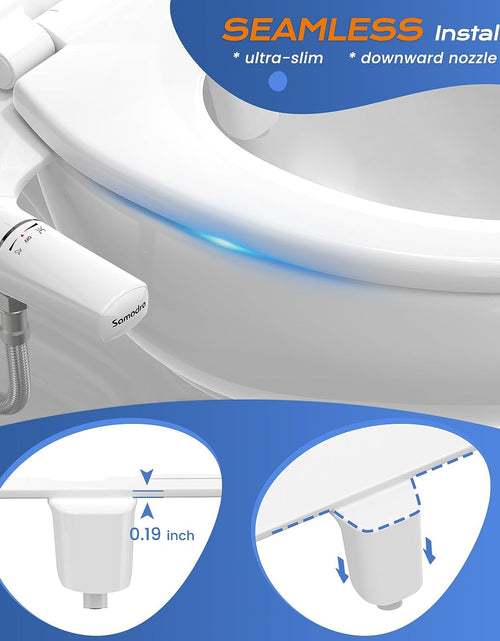 Load image into Gallery viewer, Ultra-Slim Bidet Attachment for Toilet - Self Cleaning Nozzle Hygienic Bidets for Existing Toilets - Adjustable Water Pressure Fresh Water Sprayer Toilet Bidet - Easy to Install
