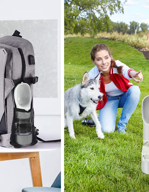 Load image into Gallery viewer, Portable Dog Water Bottle Pet Drinking Bottle Leak Proof Portable Puppy Water Bottle Dispenser and Cats Water Bottle for Walking Traveling Hiking
