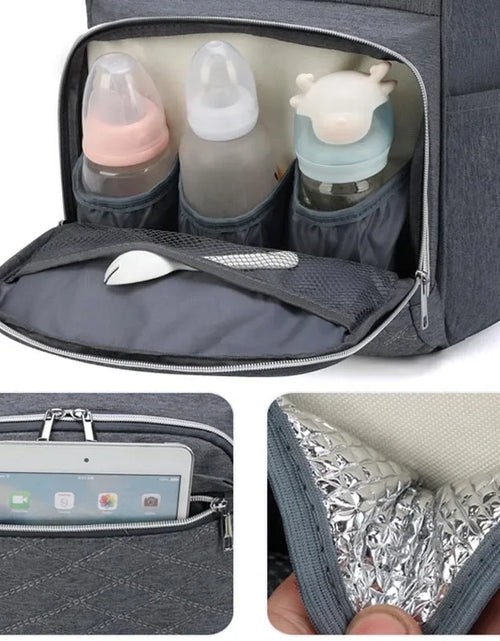 Load image into Gallery viewer, Mommy Diaper Bags Baby Stroller Hanging Bag Mother Large Capacity Nappy Backpacks with Changing Mat Convenient Baby Nursing Bags
