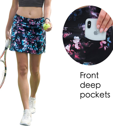 Skort for Women Lightweight Activewear Skirt for Running Tennis Golf Workout Pickleball Walking Casual