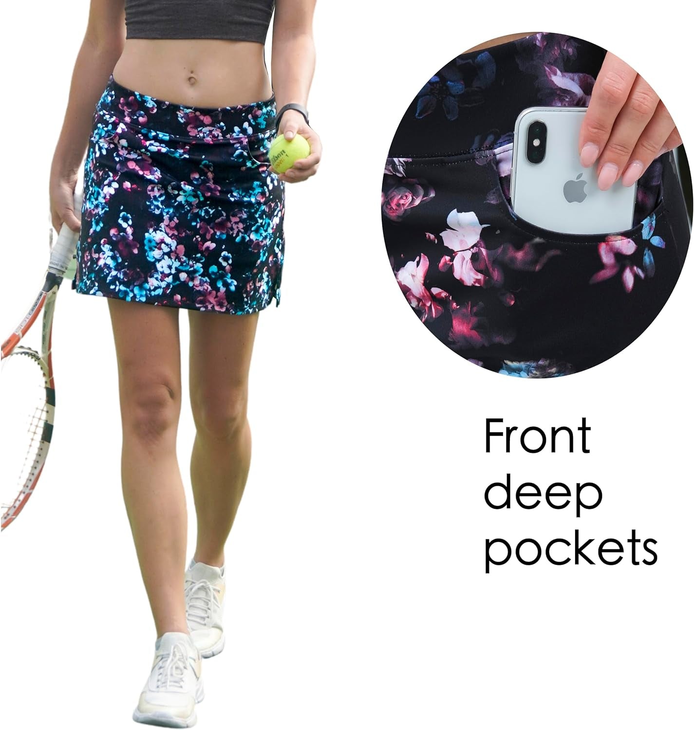 Skort for Women Lightweight Activewear Skirt for Running Tennis Golf Workout Pickleball Walking Casual