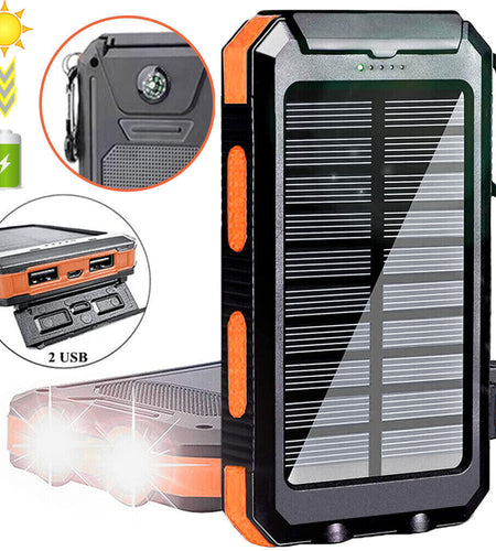 2023 Super USB Portable Charger Solar Power Bank for Cell Phone