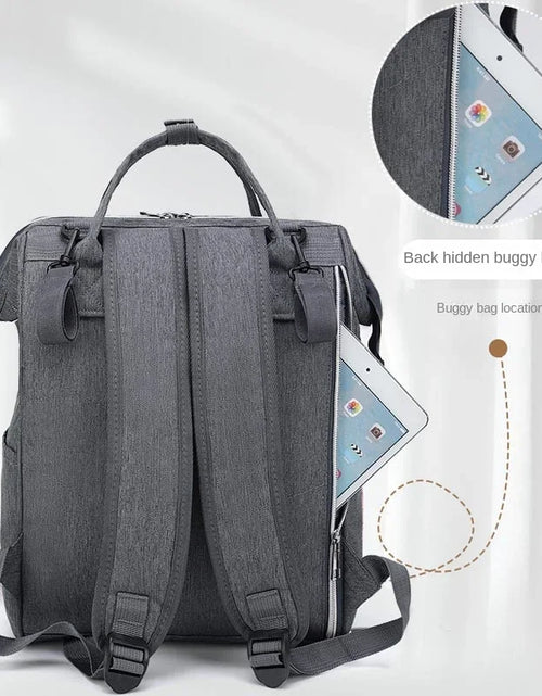 Load image into Gallery viewer, Mommy Diaper Bags Baby Stroller Hanging Bag Mother Large Capacity Nappy Backpacks with Changing Mat Convenient Baby Nursing Bags
