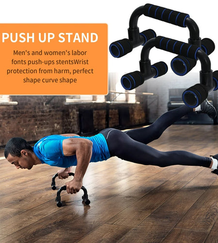 7-In-1 Ab Roller Wheel Kit, Perfect Home Gym Equipment Exercise Roller Wheel Kit with Push-Up Bar, Knee Mat, Jump Rope and Hand Gripper, Core Strength & Abdominal Exercise Ab Roller, Blue