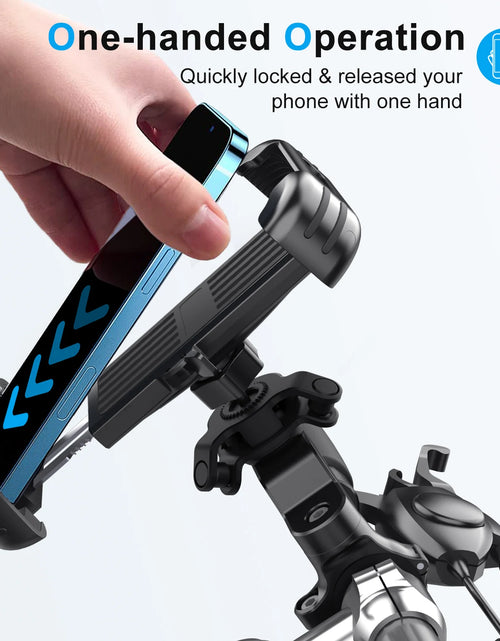 Load image into Gallery viewer, Bicycle Phone Holder Stand for Iphone Xiaomi Samsung Motorcycle Mobile Cellphone Holder Bike Scooter Handlebar Clip Mount
