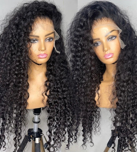 Deep Wave Wig Curly Human Hair Wigs Lace Frontal 13X6 Lace Front Wig Pre Plucked 4X4 Lace Closure Wig 13X4 Deep Wave Frontal Wig