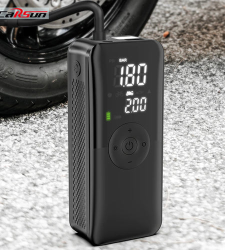 Portable Electric Air Pump Motorcycle Bicycle Tire Air Pump USB Outdoor Emergency Air Compressor Digital Display Smart Air Pump