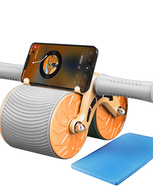 Load image into Gallery viewer, 2023 New Ab Abdominal Exercise Roller Elbow Support, Abs Roller Wheel Core Exercise Equipment, Automatic Rebound Abdominal Wheel Orange
