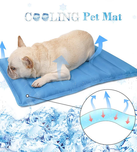 Pet Dog Cooling Mat Ice Pad Teddy Mattress Pet Cool Mat Bed Cat Summer Keep Cool Pet Gel Cooling Dog Mat for Dogs