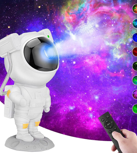 2024 Galaxy Star Projector Starry Sky Night Light Astronaut Lamp Home Room Decor Decoration Bedroom Decorative Luminaires Gift