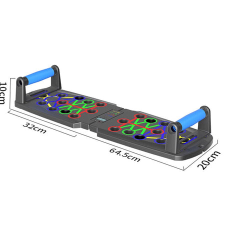 Push up Board, Portable Multi-Function Foldable 10 in 1 Push up Bar, Push up Handles for Floor,Professional Push up Strength Training Equipment with Timer
