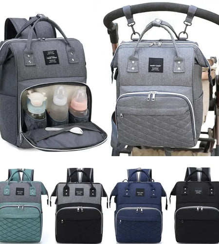 Mommy Diaper Bags Baby Stroller Hanging Bag Mother Large Capacity Nappy Backpacks with Changing Mat Convenient Baby Nursing Bags