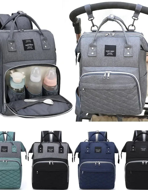 Load image into Gallery viewer, Mommy Diaper Bags Baby Stroller Hanging Bag Mother Large Capacity Nappy Backpacks with Changing Mat Convenient Baby Nursing Bags

