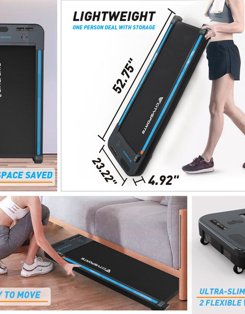 Load image into Gallery viewer, Treadmills for Home, CITYSPORTS Walking Pad Treadmill with Audio Speakers, Slim &amp; Portable
