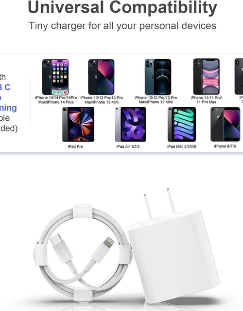Load image into Gallery viewer, Original USB-C Fast Charger for Iphone 14 13 12 11 Pro Max XS XR 8 Type C Cable
