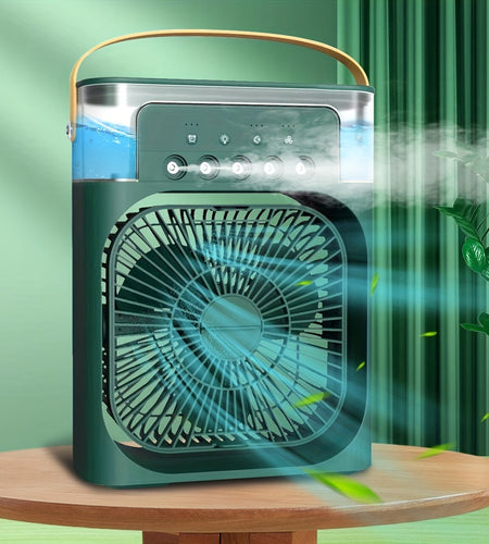 Portable Air Conditioner Fan Household Small Air Cooler Humidifier Hydrocooling Fan Portable Air Adjustment for Office 3 Speed