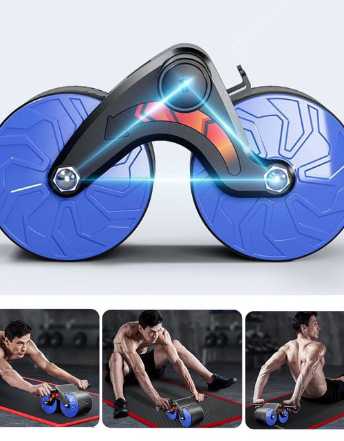 Load image into Gallery viewer, 2023 New Ab Abdominal Exercise Roller Elbow Support, Abs Roller Wheel Core Exercise Equipment, Automatic Rebound Abdominal Wheel Orange
