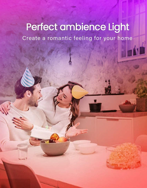 Load image into Gallery viewer, 50 FT Long LED Strip Lights,  Bluetooth LED Lights for Bedroom, Color Changing Light Strip with Music Sync, Smart Lights Controlled via Phone APP and IR Remote.
