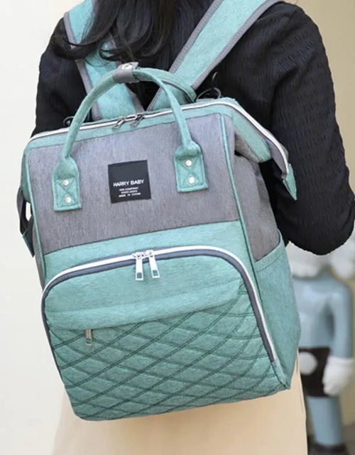 Load image into Gallery viewer, Mommy Diaper Bags Baby Stroller Hanging Bag Mother Large Capacity Nappy Backpacks with Changing Mat Convenient Baby Nursing Bags
