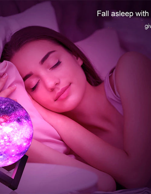 Load image into Gallery viewer, T20 3D Printing Moon Lamp Galaxy Moon Light Kids Night Light 16 Color Change Touch and Remote Control Galaxy Light as Gifts
