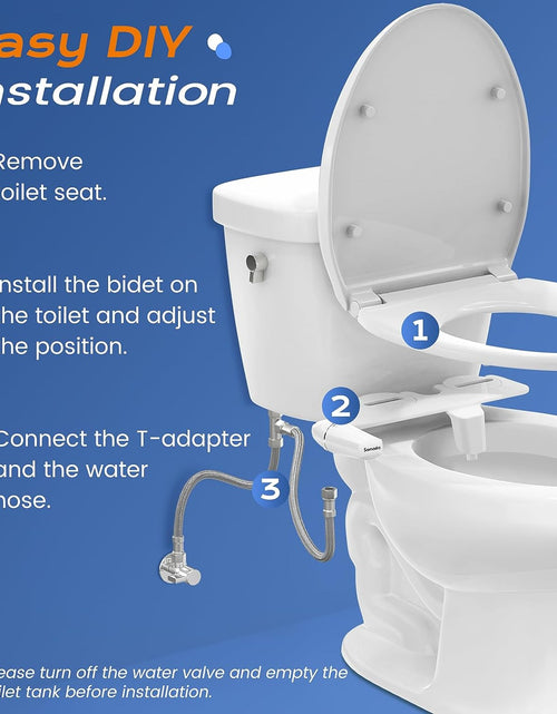 Load image into Gallery viewer, Ultra-Slim Bidet Attachment for Toilet - Self Cleaning Nozzle Hygienic Bidets for Existing Toilets - Adjustable Water Pressure Fresh Water Sprayer Toilet Bidet - Easy to Install
